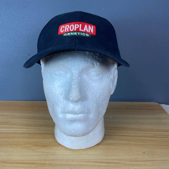 CROPLAN Genetics Vintage Black Green Snapback Hat Cap Agri-Tech Services USA - Picture 1 of 8